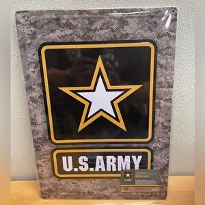 U.S. Army Star and Camo Metal Sign. 12”x16.8” New Sign.